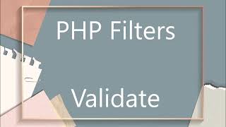 PHP Filters | Filter and Filter Constant | filter_var