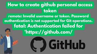 Solved: remote: Invalid username or token. Password authentication is not supported