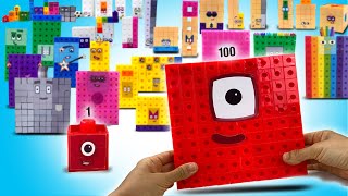 DIY Numberblocks 1 to 100 Snap Cubes Custom Set ||  Keiths Toy Box