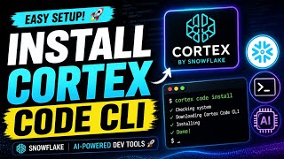 Install Cortex Code CLI #ai #aivideo #cortex #snowflakes #data