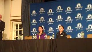 Sara Sellers and Krista Duchene Talk After Shock 2nd and 3rd Finishes at Boston Marathon