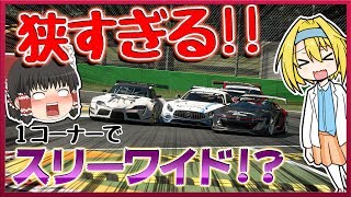 【ゆっくり実況】モンツァでスリーワイドはマジでヤバイ!!  狭すぎて収まってないよ!!  【グランツーリスモSPORT】