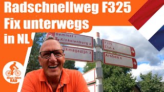 Rasant unterwegs: Der F325 Radschnellweg von Nijmegen nach Arnheim in den Niederlanden