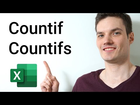 Count data in selected cells with Excel's COUNTIF function