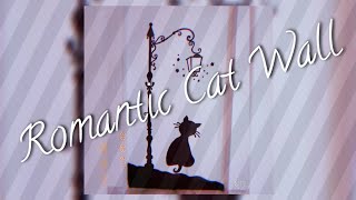 Romantic Cat Wall Painting/Romantic Wall Art/Best decor ideas