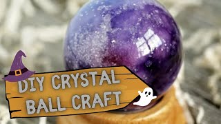 DIY crystal ball craft | how to make a crystal ball | diy halloween decorations