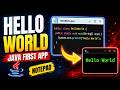 'Hello World' in notepad in Java - First app - from compilation to execution - Complete Tutorial