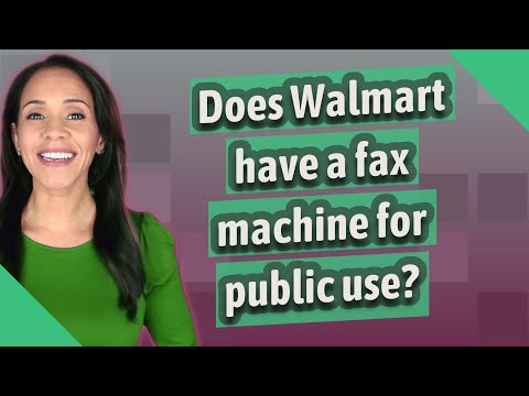 Does Walmart have fax services?