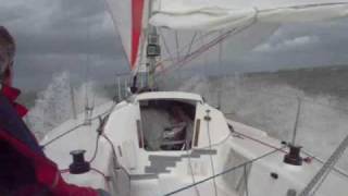 J80 down wind sailing