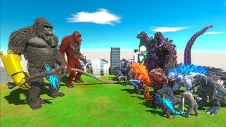 2vs2 - KONG x SCAR KING VS NEW SHIN GODZILLA x SUPER GODZILLA + MECHAGODZILLA x THERMO GODZILLA