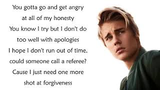 Justin Bieber sorry song lyrics