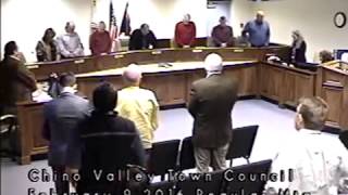 Invocation - Town of Chino Valley, Ariz. Council Meeting, February 9, 2016