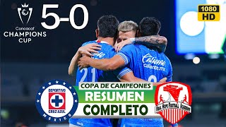 Cruz Azul vs Real Hope 5-0 | Resumen Goles Completo | Copa de Campeones Concacaf 2025 HD