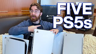 Five PS5s