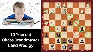 13 year old Chess Grandmaster Child prodigy: Nodirbek Abdusattorov vs Bisby :Reykjavik Open 2018