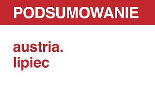 181. AUSTRIA 🇦🇹 PODSUMOWANIE CZYTELNICZE LIPCA