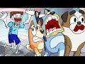 Halloween Screams?! Skeletons Return form the Dead in Garden | Bluey Funny Animation Cartoon