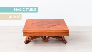 Folding magic table LG LESMO - The extendable folding coffee table (2021)