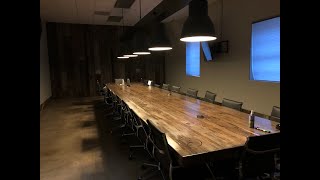 How to build a 25 foot conference table.