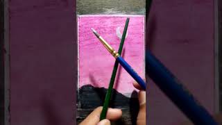 #shorts easy drawing with oil pastels moonlight scenery for beginners #viral #challenge #satisfying