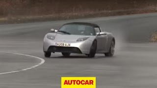 Will it drift? Tesla Roadster - by Autocar.co.uk