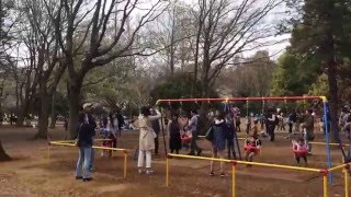 光が丘公園の遊具1 安全ブランコ