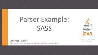 Java #3 - Parsing Sass
