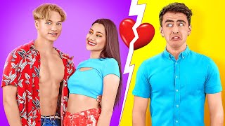 BOYFRIEND VS EX BOYFRIEND! Funny Awkward Situations by That Everyone Can Relate by 123 GO! CHALLENGE
