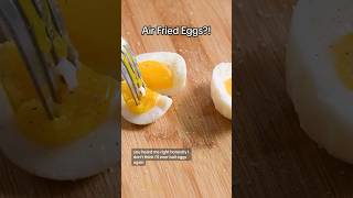 Did you know you can make soft “boiled” eggs in the air fryer? 🥚