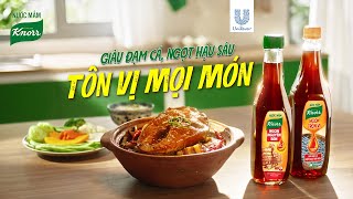 NƯỚC MẮM KNORR MỚI TỪ CỐT PHÚ QUỐC THƯỢNG HẠNG! GIÀU ĐẠM, NGỌT CÁ - TÔN VỊ MÓN NGON