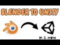 Export blender to unity | import 3d models in Unity | Blender to unity tutorial