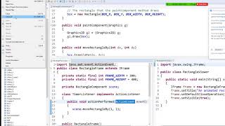 JAVA Programming - GUI project move box by Timer