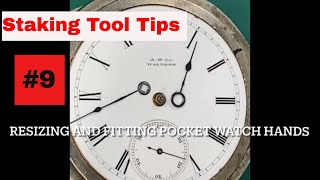 How to Fit Hands on a Key Wind Pocket Watch using the Watchmakers Staking Tool