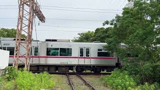 【ダイヤモンドクロス】名鉄築港線 東名古屋港駅付近【ジョイント音】