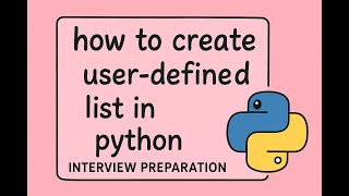 How to Create List in Python using User Input