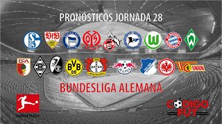 Pronósticos Bundesliga Alemana - Jornada 28