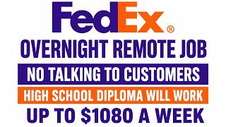 FedEx Work From Home Jobs 2026 | Overnight Remote Opportunities & How to Apply