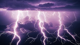 Strong Rain Thunderstorm for Sleeping | Hard Rain on Tin Roof & Very Intense Thunder Sounds at Night