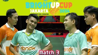 Jonatan Christie/M Shohibul Fikri vs Fajar Alfian/Jafar Hidayatullah | Bright-Up Cup 2024 Badminton