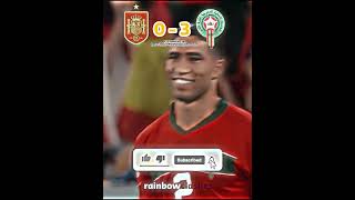 FIFA World Cup Qatar 2022 | A historic moment for Hakimi and Morocco 🇲🇦🇲🇦 💓 || rainbowclashes