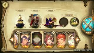 Sdorica - Black Angelia, Roger, and Crushfang Skillbook advisor synergy