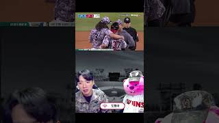 아쉽게 깨진 퍼펙트, 어깨동무하는 켈리-박동원 #shorts  #켈리  #야구 #kbo #lg트윈스 #완봉 #우승 #스포키 #편파중계 #잔망루피