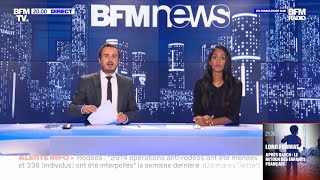 BFMTV | Début de BFMnews • Lionel Top & Laura Latchan — 20h, mardi 16 août 2022