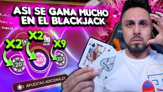 La jugada mas ÉPICA para ganar en el BLACKJACK con apuestas adicionales | PKM