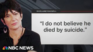 DOJ releases transcripts and audio from two days of interviews with Ghislaine Maxwell