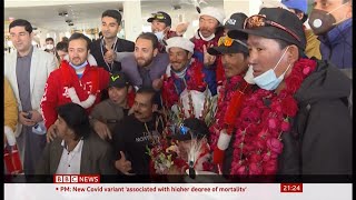 K2 Nepali climbers celebrated in Pakistan as they head home (5) - BBC News - 22nd January 2021