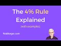 The 4% Rule Explained [Video #1]