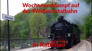 Wochenenddampf auf der Weißeritztalbahn in Rabenau | Zugweltdeutschland