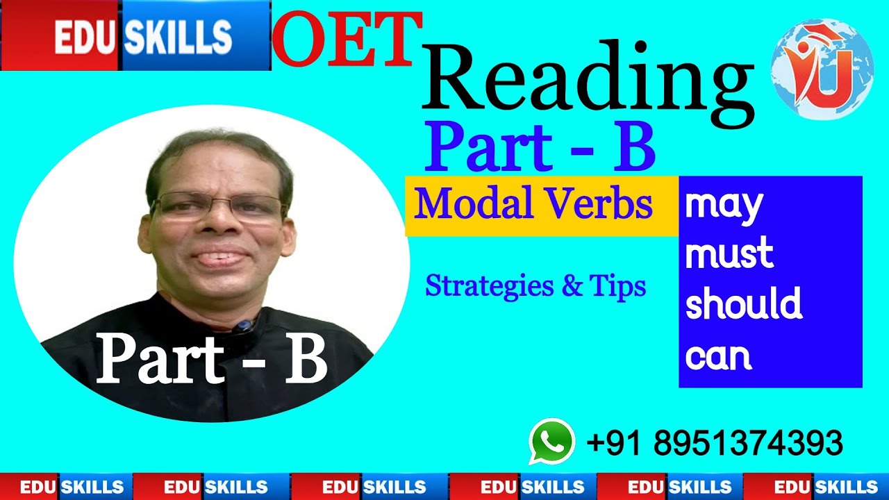 Edu Skills OET: Reading Part - B: Modal Verbs: Strategies & Tips: OEt ...