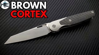 Brown Cortex Custom Folding Knife - Overview